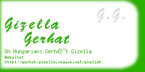 gizella gerhat business card